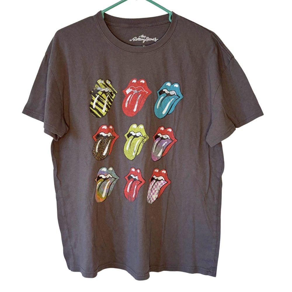 3/$20 The Rolling Stones Gray Shirt Size XL